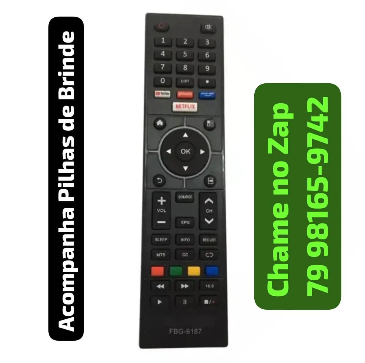 Controle Remoto Para Tv Multilaser Smart  - Novo - Foto 3