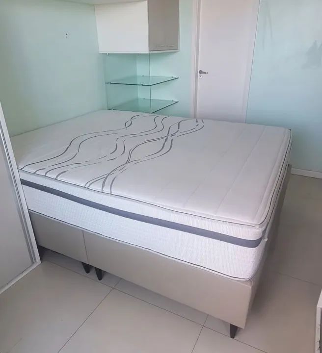 Cama QUEEN box ortobom EXCELENTE! - Foto 2