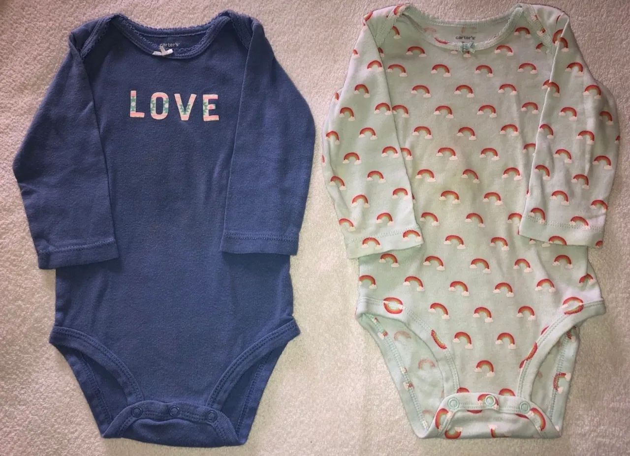 2 Bodies bebê tam 9 meses Carter's  - Foto 4