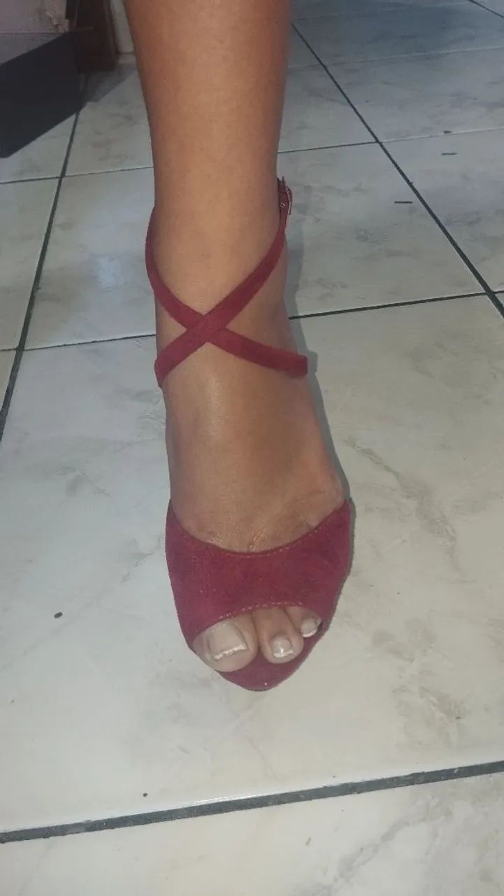 Sandália Vermelha Feminina