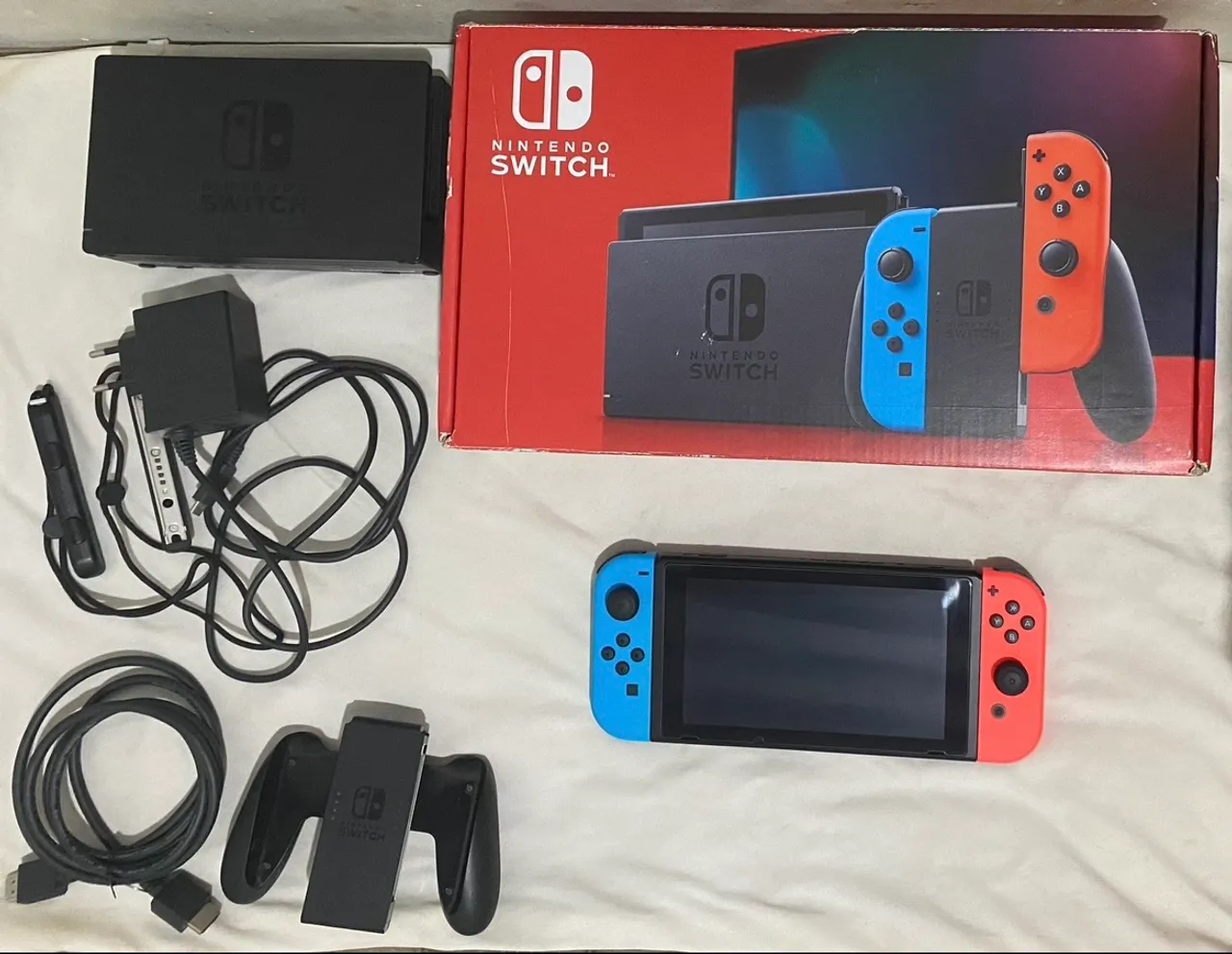 Nintendo Switch - V2 desbloqueado 256GB Console Completo