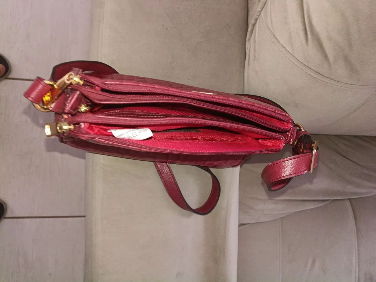 Bolsa de couro feminina 
