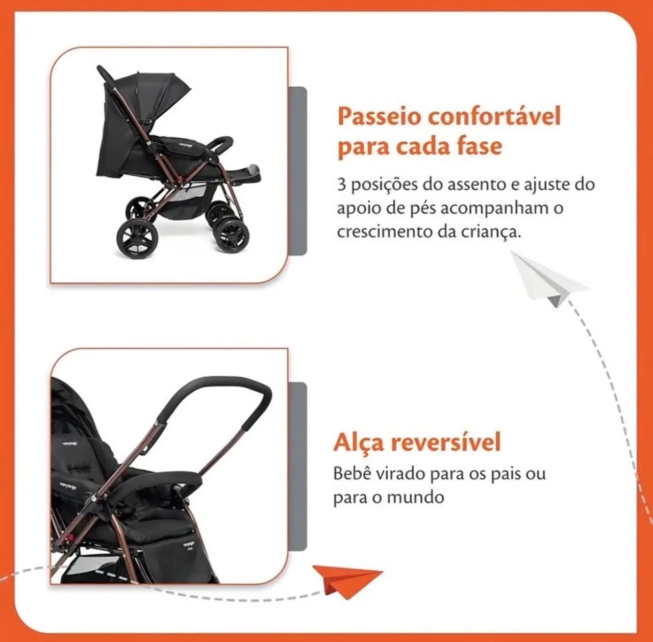 Carinho de bebê em ótimo estado  - Foto 2