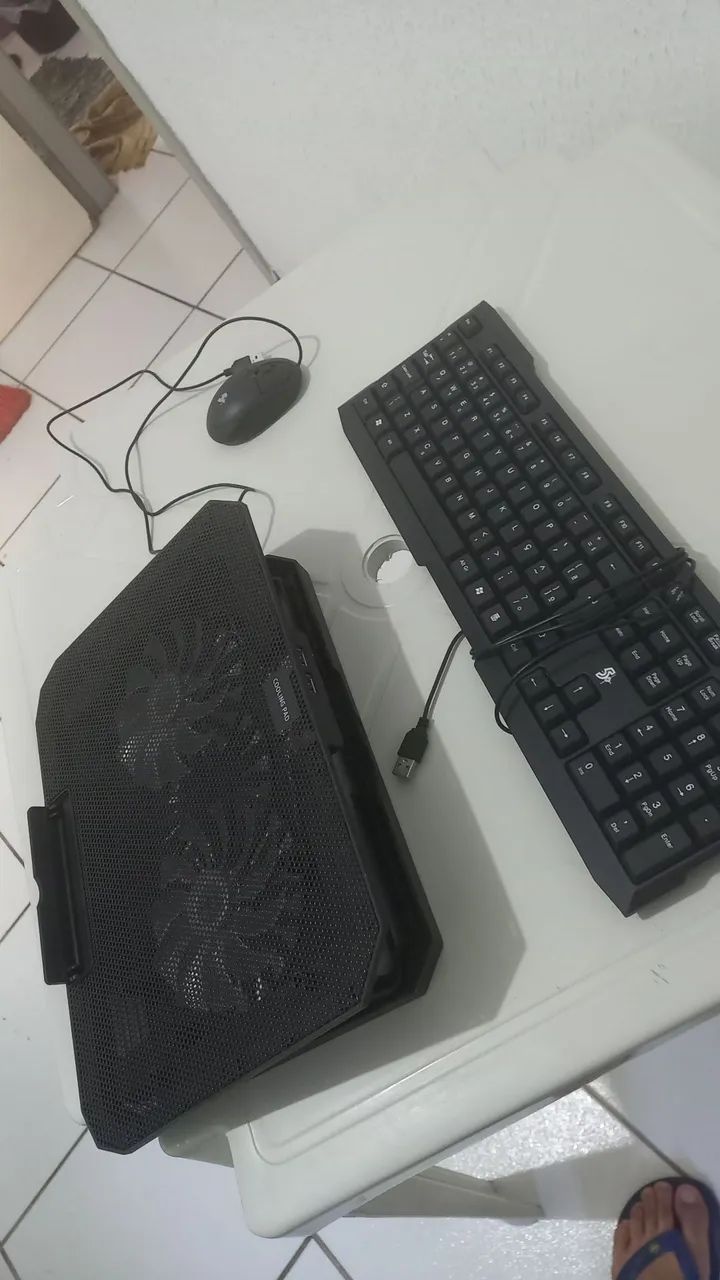 Base de notebook + teclado e mouse por 100 reais  - Foto 2