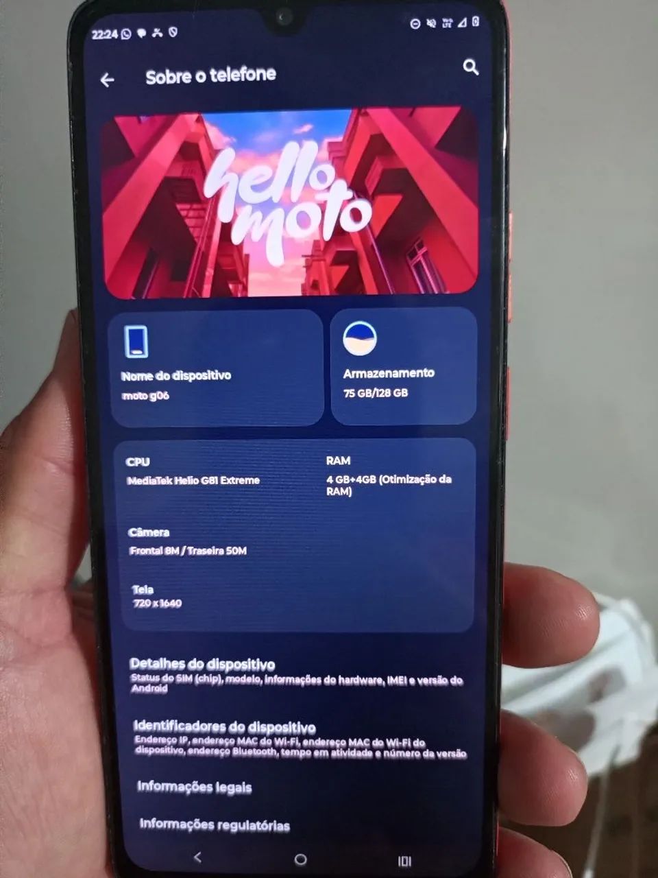 Celular Motorola semi novo  - Foto 2