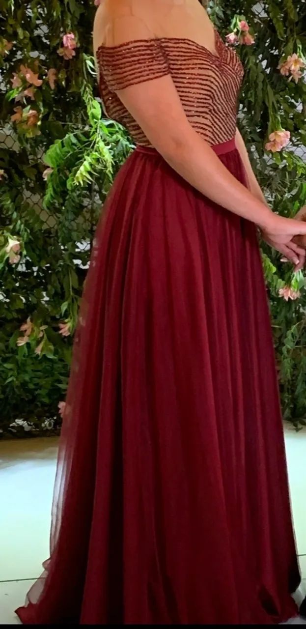 Vendo vestido de formatura BORDO by: Sidcley  - Foto 3