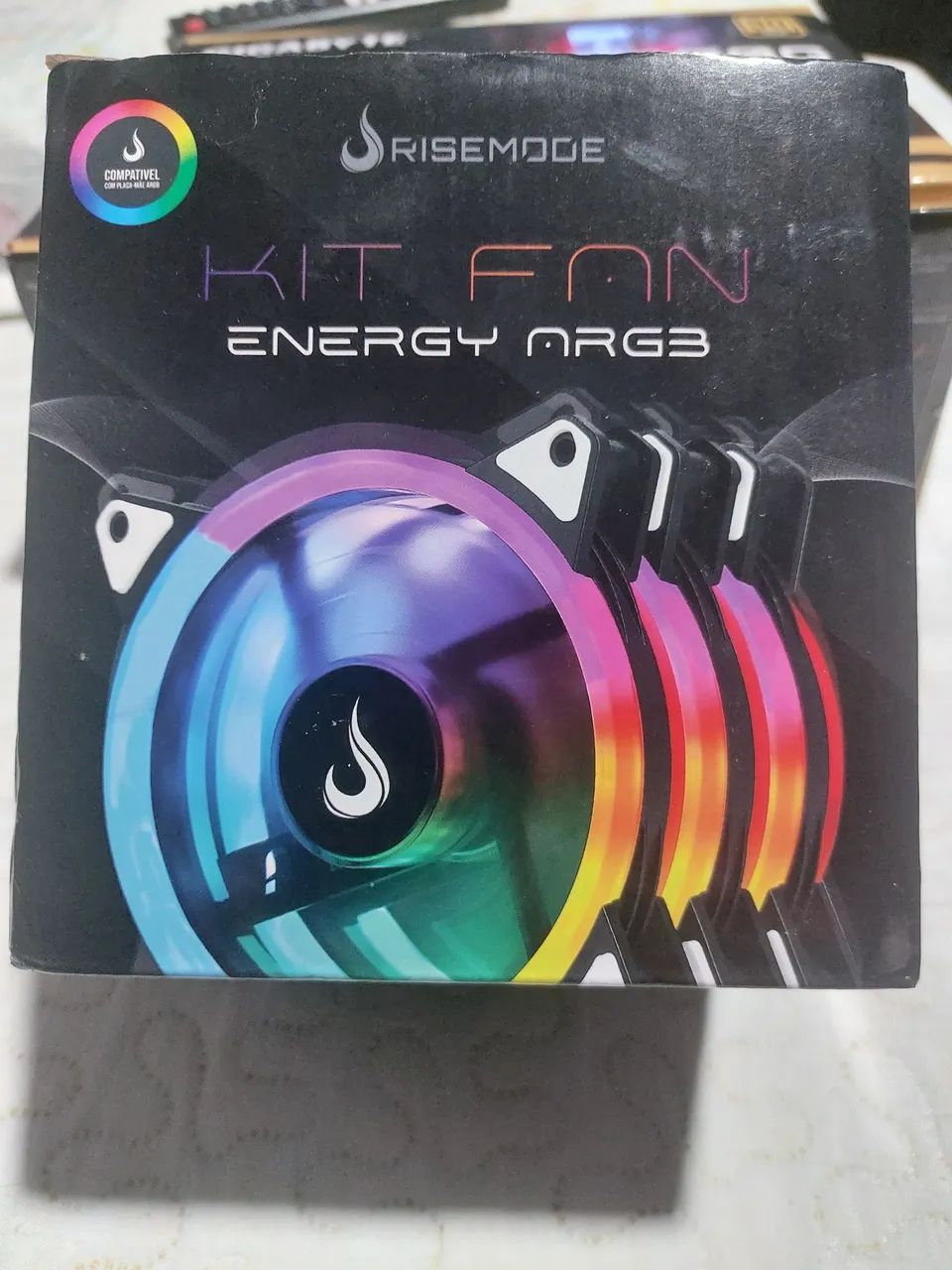 Kit Fans RiseMode RGB com controladora
