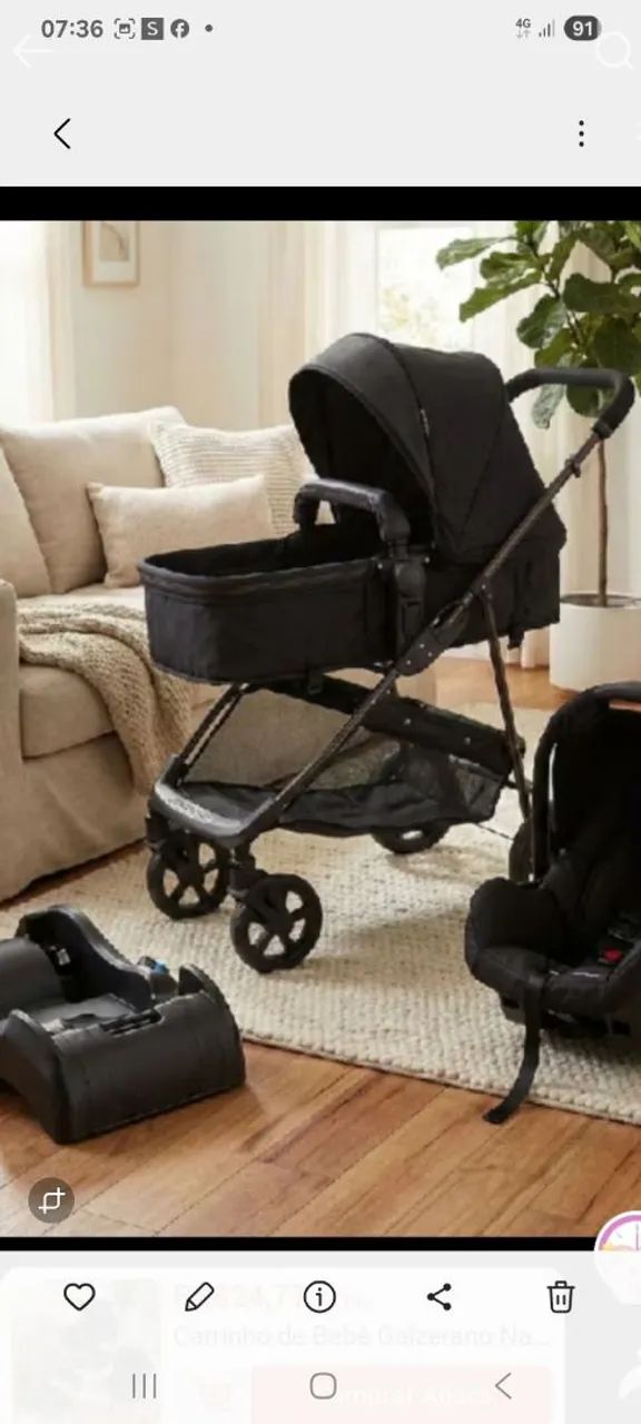 Carinho e bebê conforto