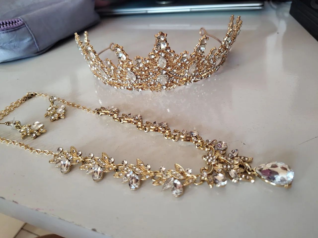 Coroa e jóias de festa Debutante e casamento  - Foto 2