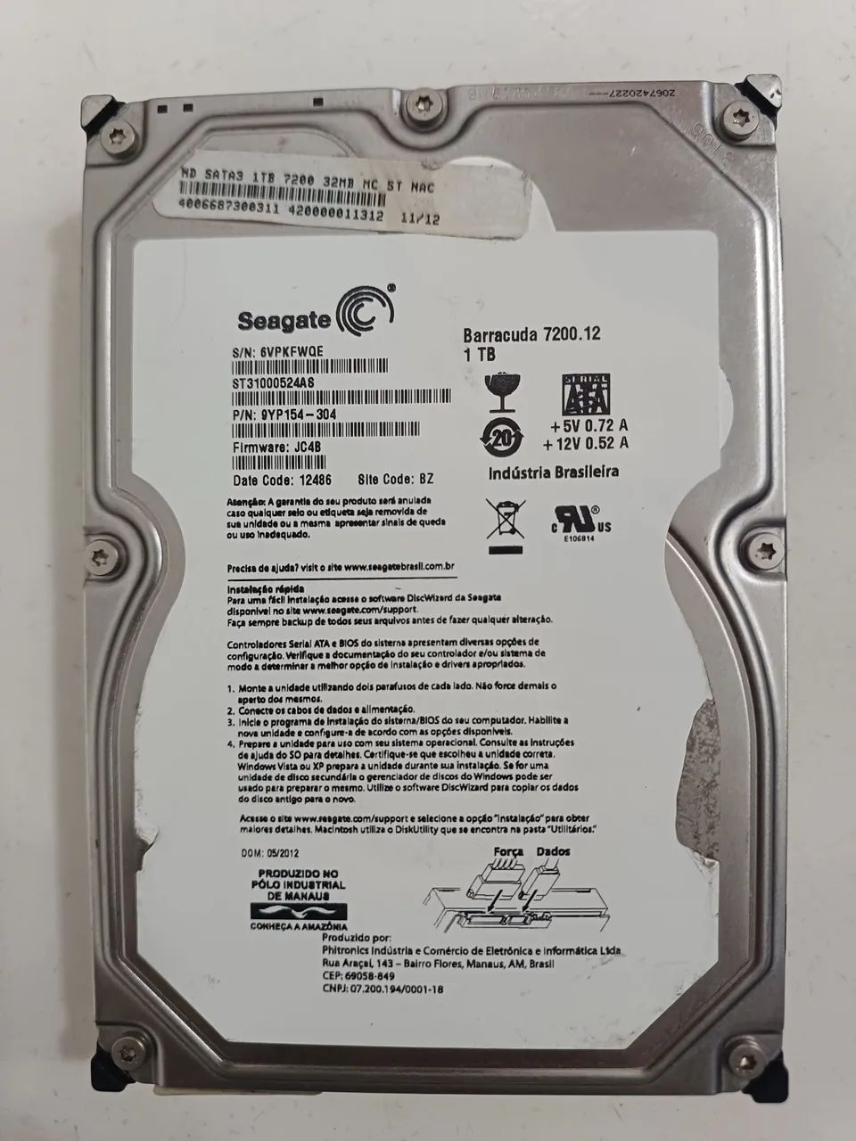 Hd seagate 1TB Barracuda cftv dvr nvr cpu  - Foto 4