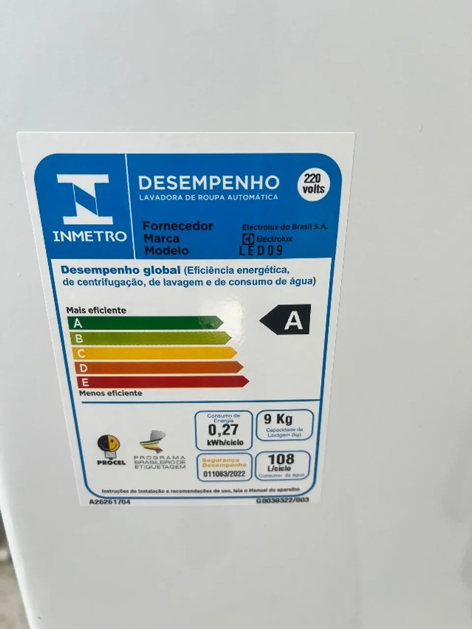 Máquina de Lavar Electrolux 9kg - Foto 3