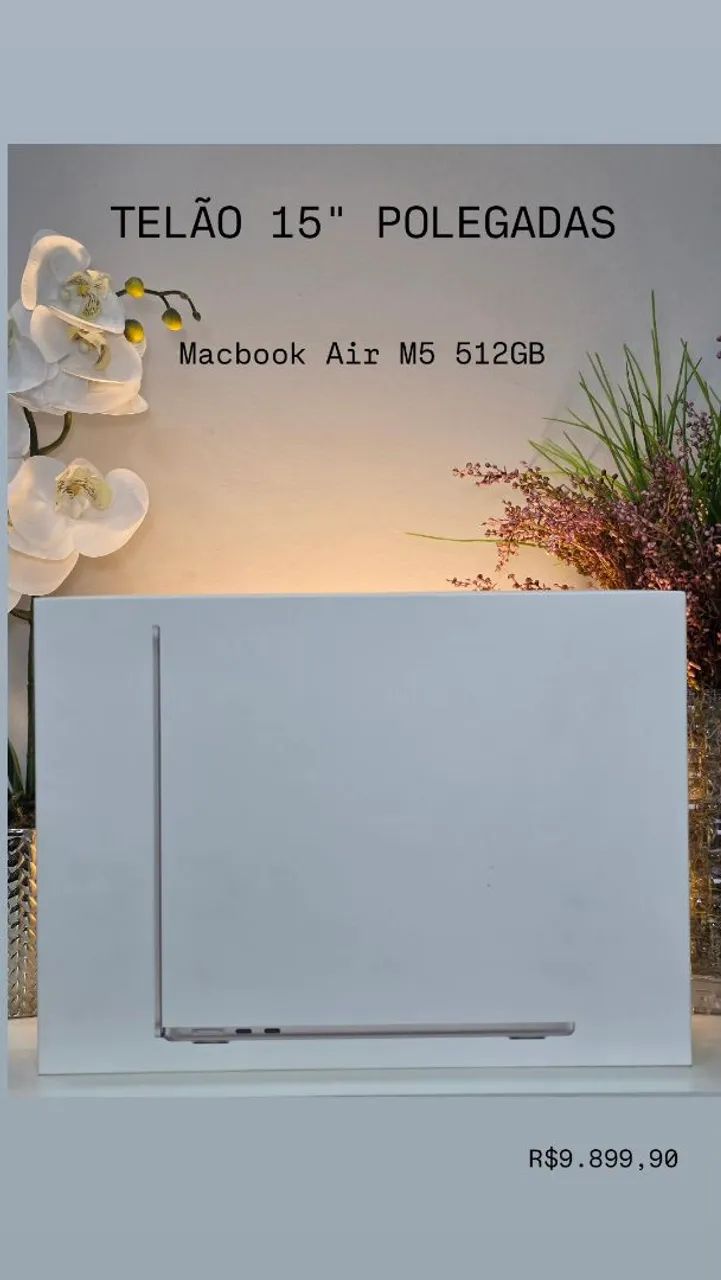 Macbook m5 15 polegadas 512gb