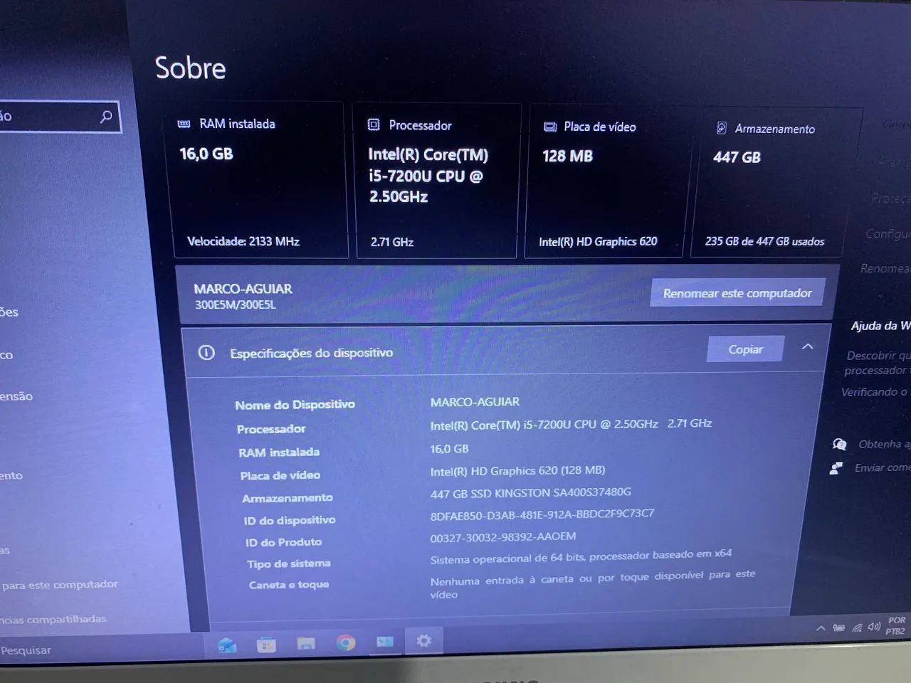 Notebook Samsung Core i5 | 16GB RAM 
