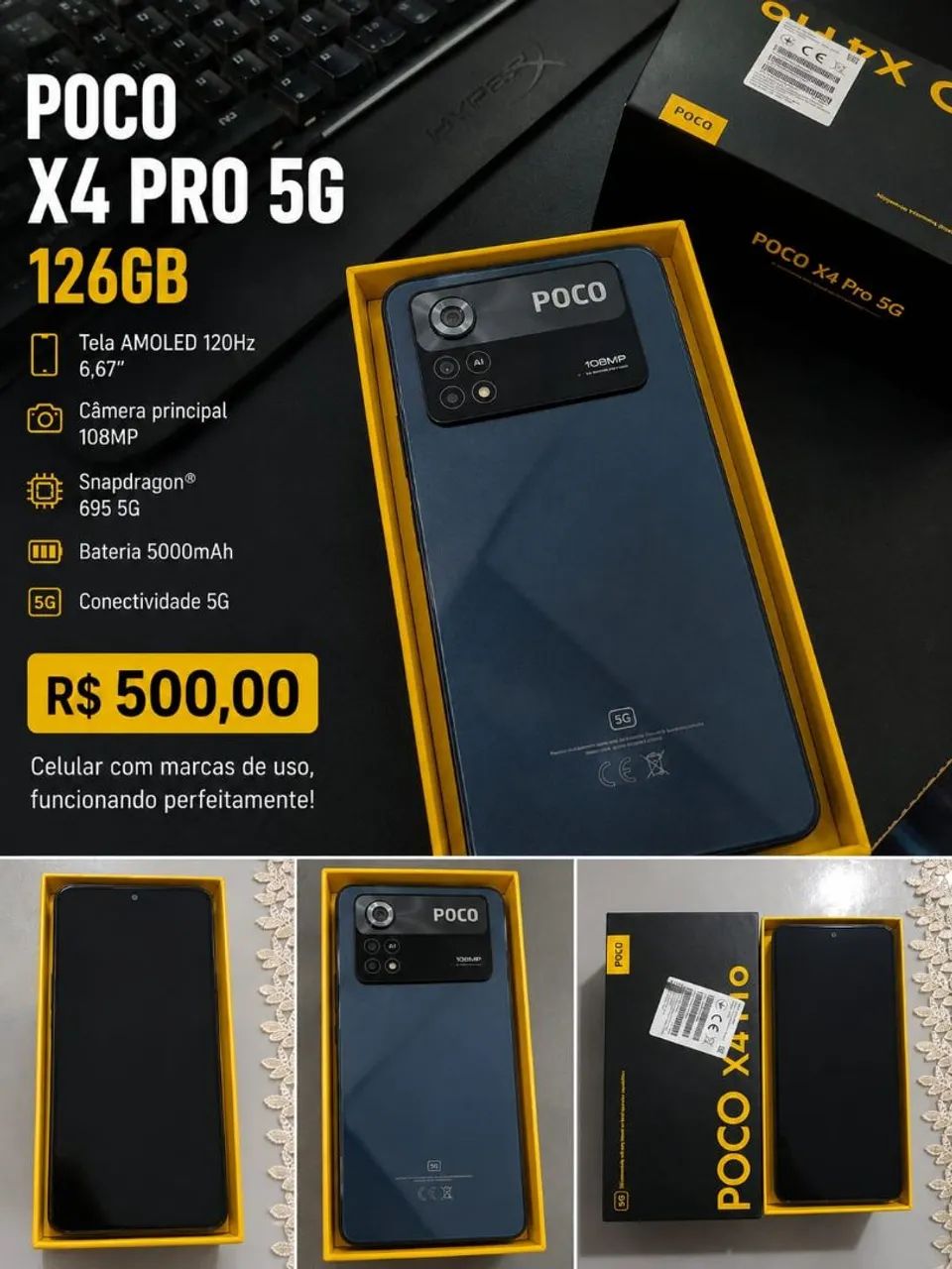 Vendo POCO X4 PRO 126GB
