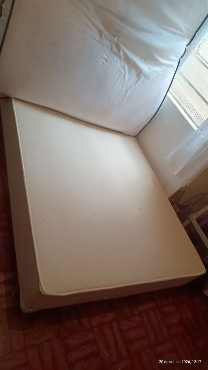 Cama box casal + colchão queen size em bom estado. - Foto 3