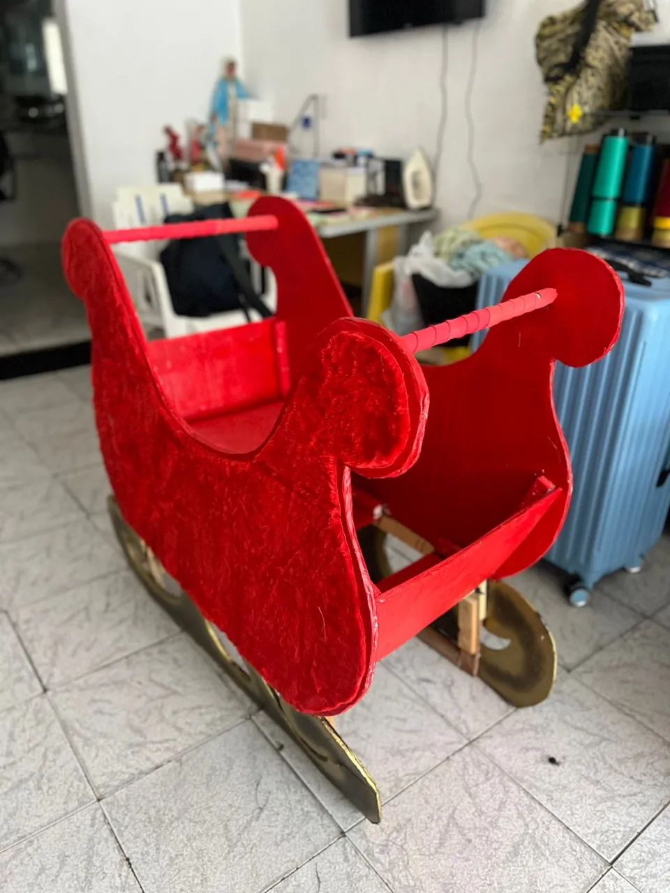 Vendo trenó de Natal decoração 