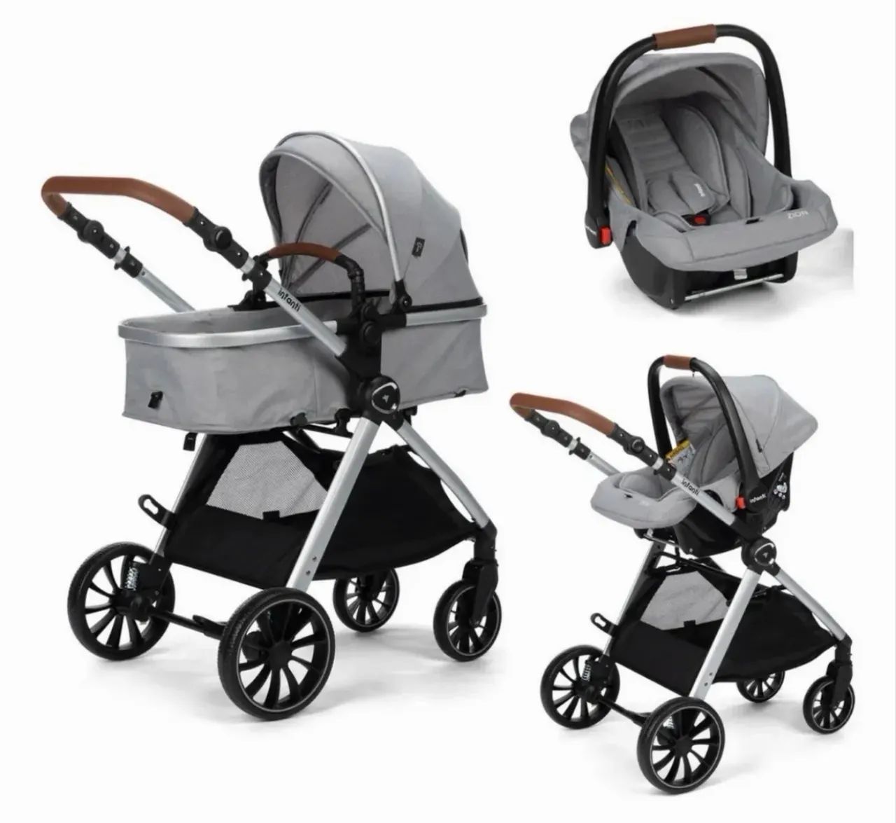 Vendo esse lindo carrinho + Bebê conforto  - Foto 3