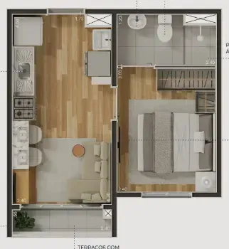 PLANTA 25m²