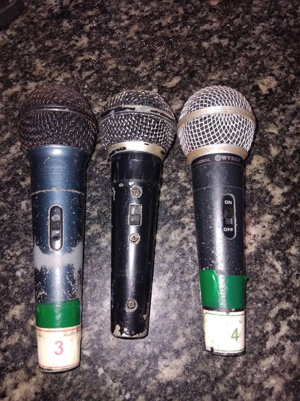 3 microfones sem fio