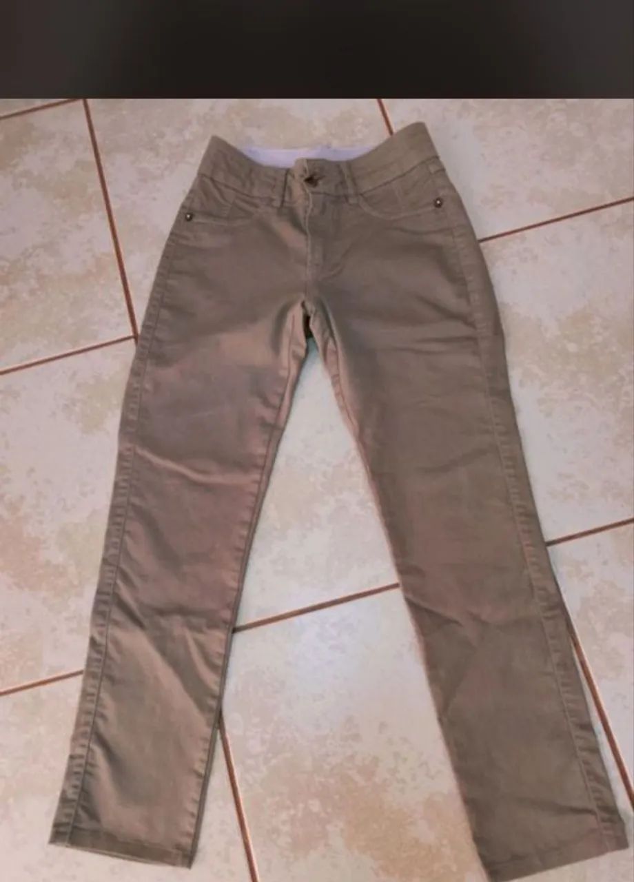 Calça Loopper feminina bege tamanho 40