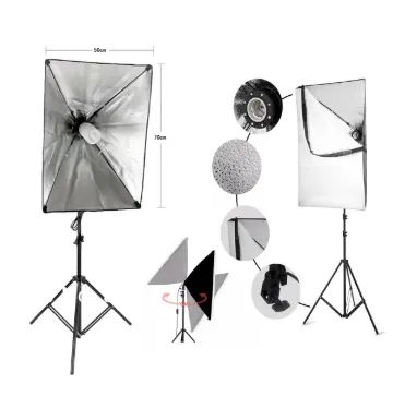Kit 2 Tripé E 2 Softbox 50x70 - Foto 2