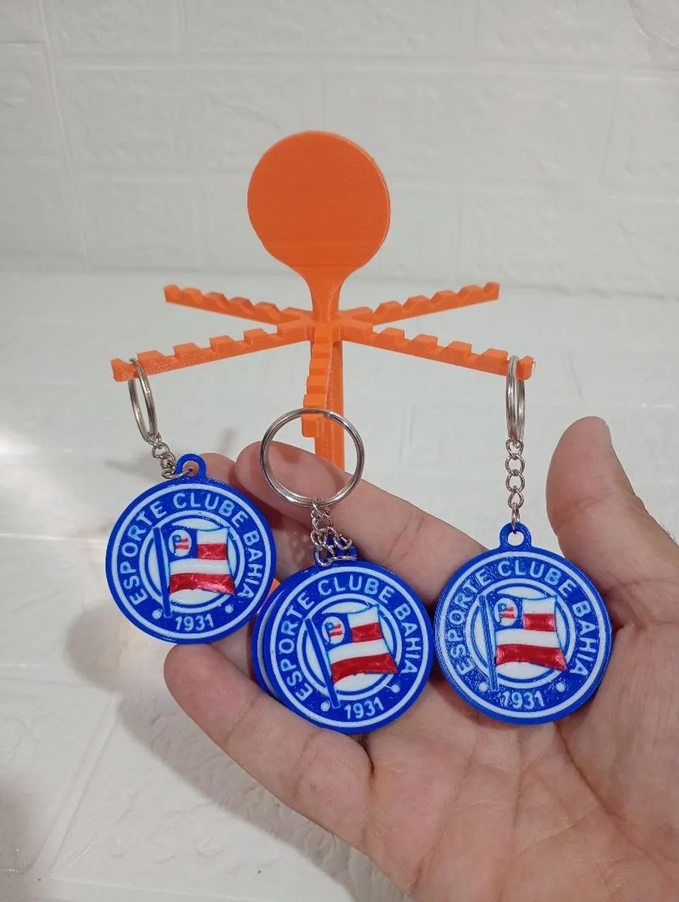 Kit 8 Chaveiros do Bahia Tricolor - Foto 3