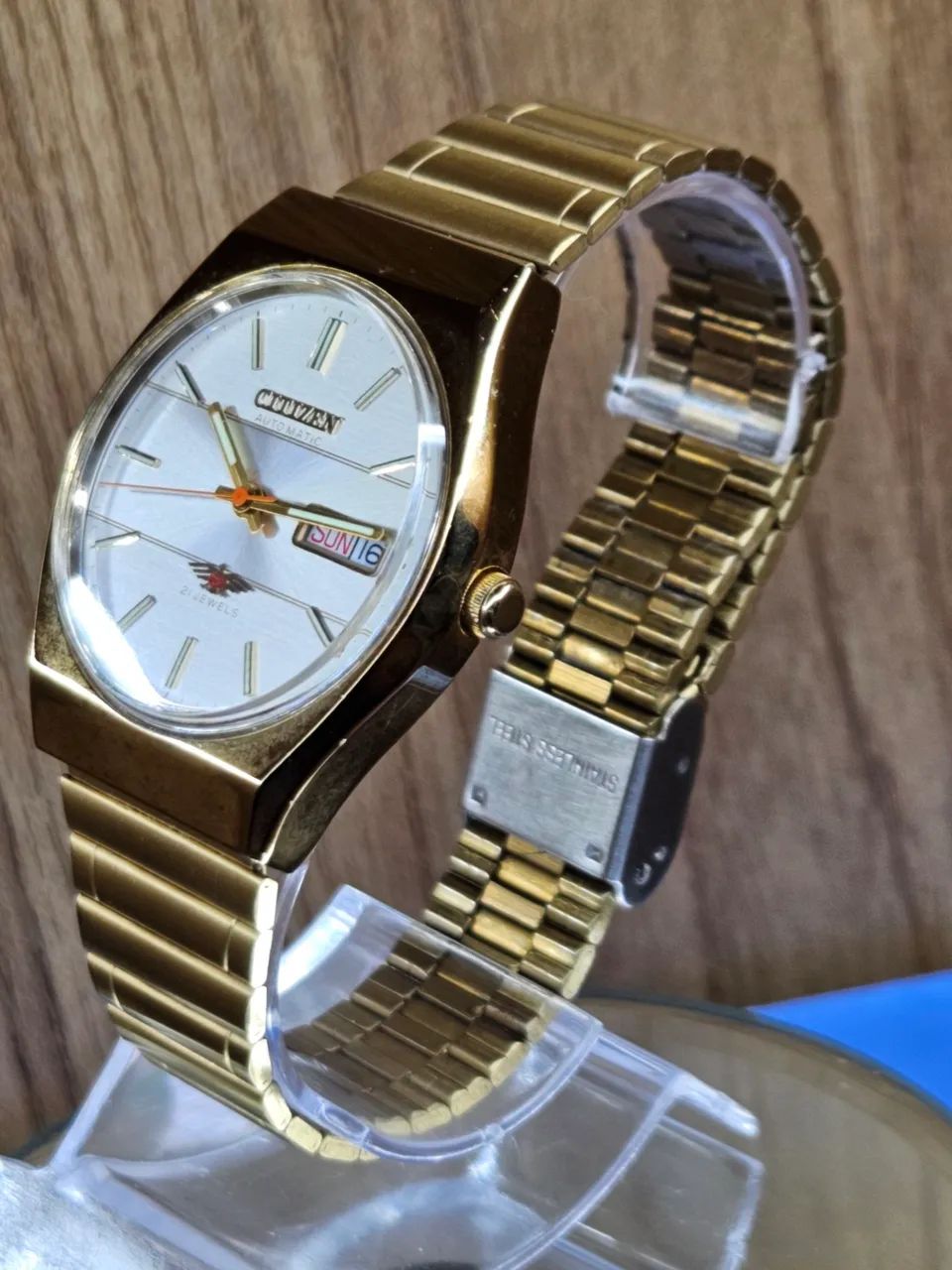 Relógio citizen automático dourado vintage  - Foto 2