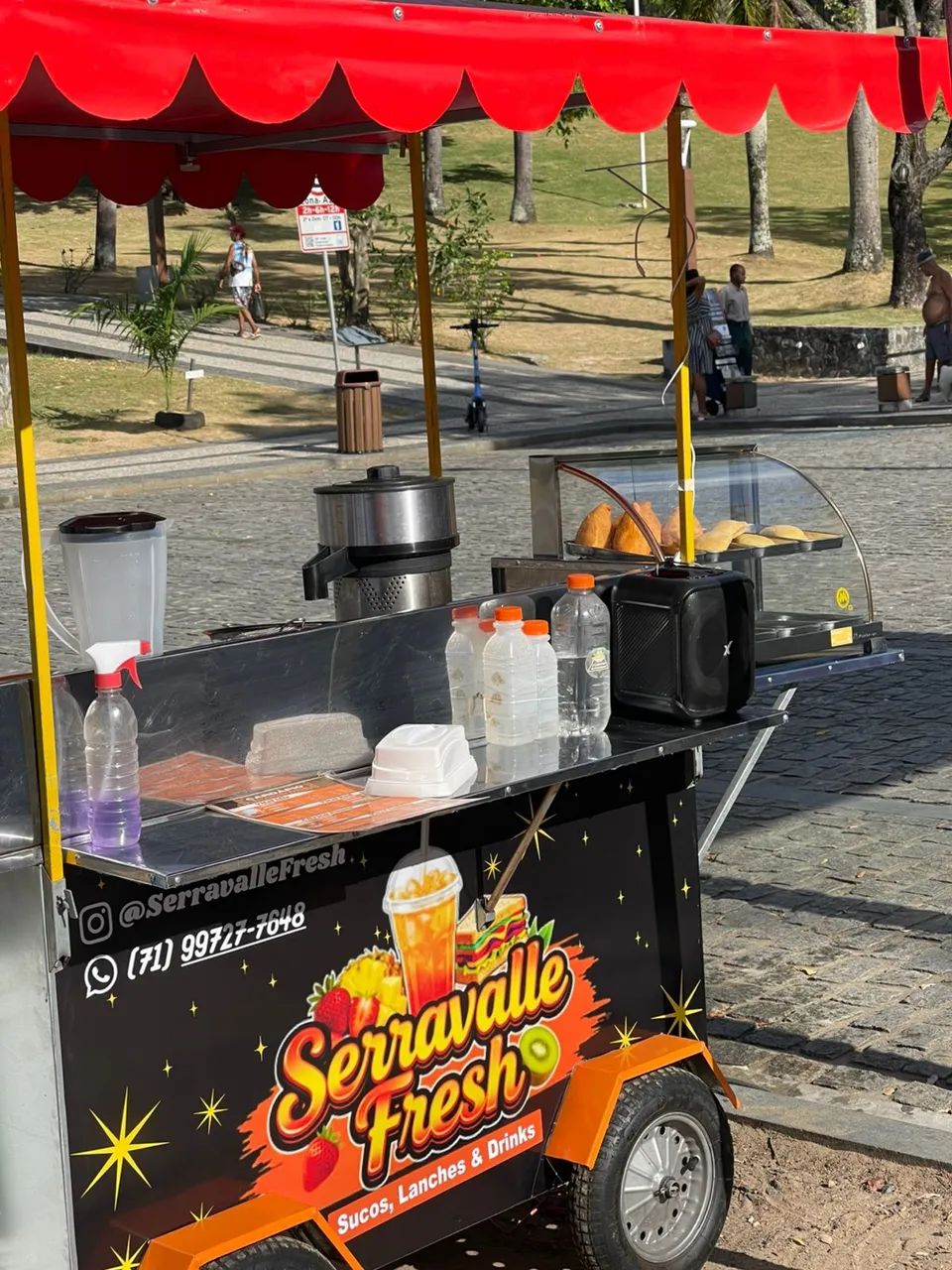 CARRINHO 2 EM 1 PARA SUCOS, LANCHES E DRINKS - Foto 4