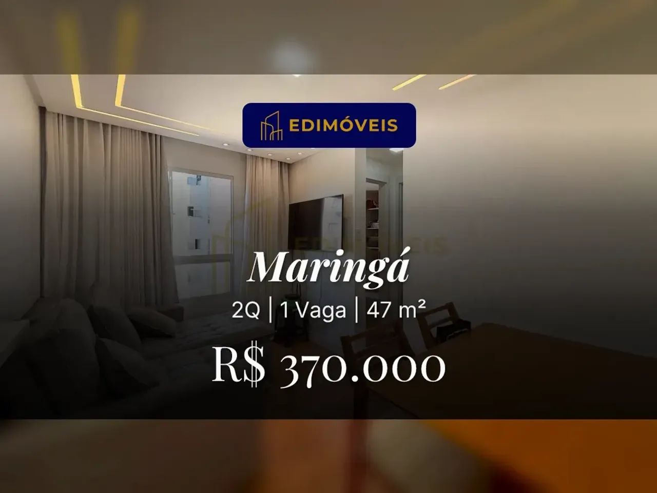 Maringá| Apartamento 2 quartos com acabamento superior e piscina