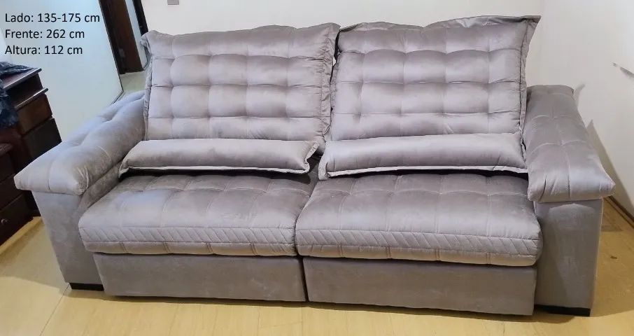 Sofá-cama Bipartido 262 cm - Novo