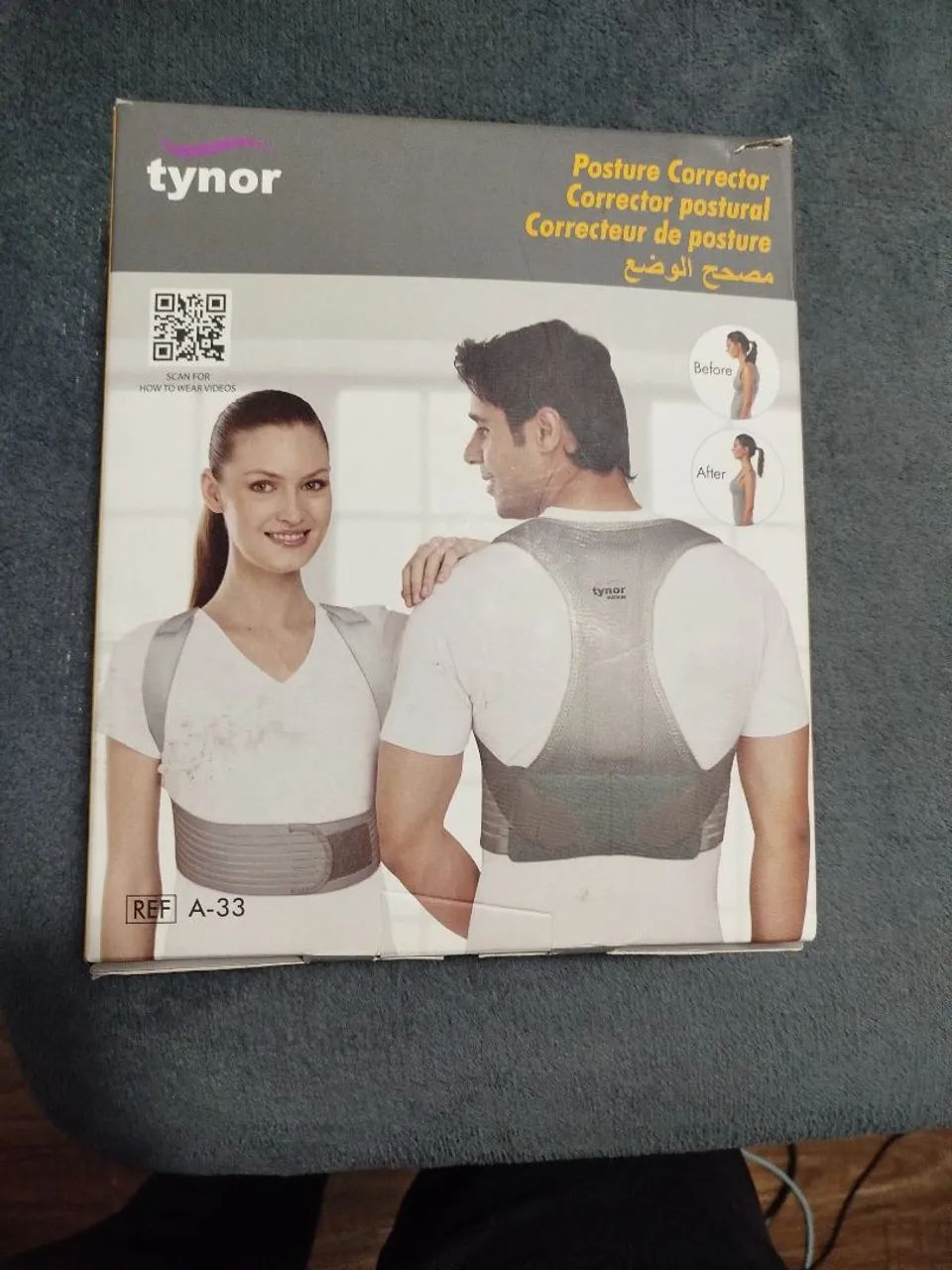 postura Tynor modelo A-33 em cor cinza. - Foto 2
