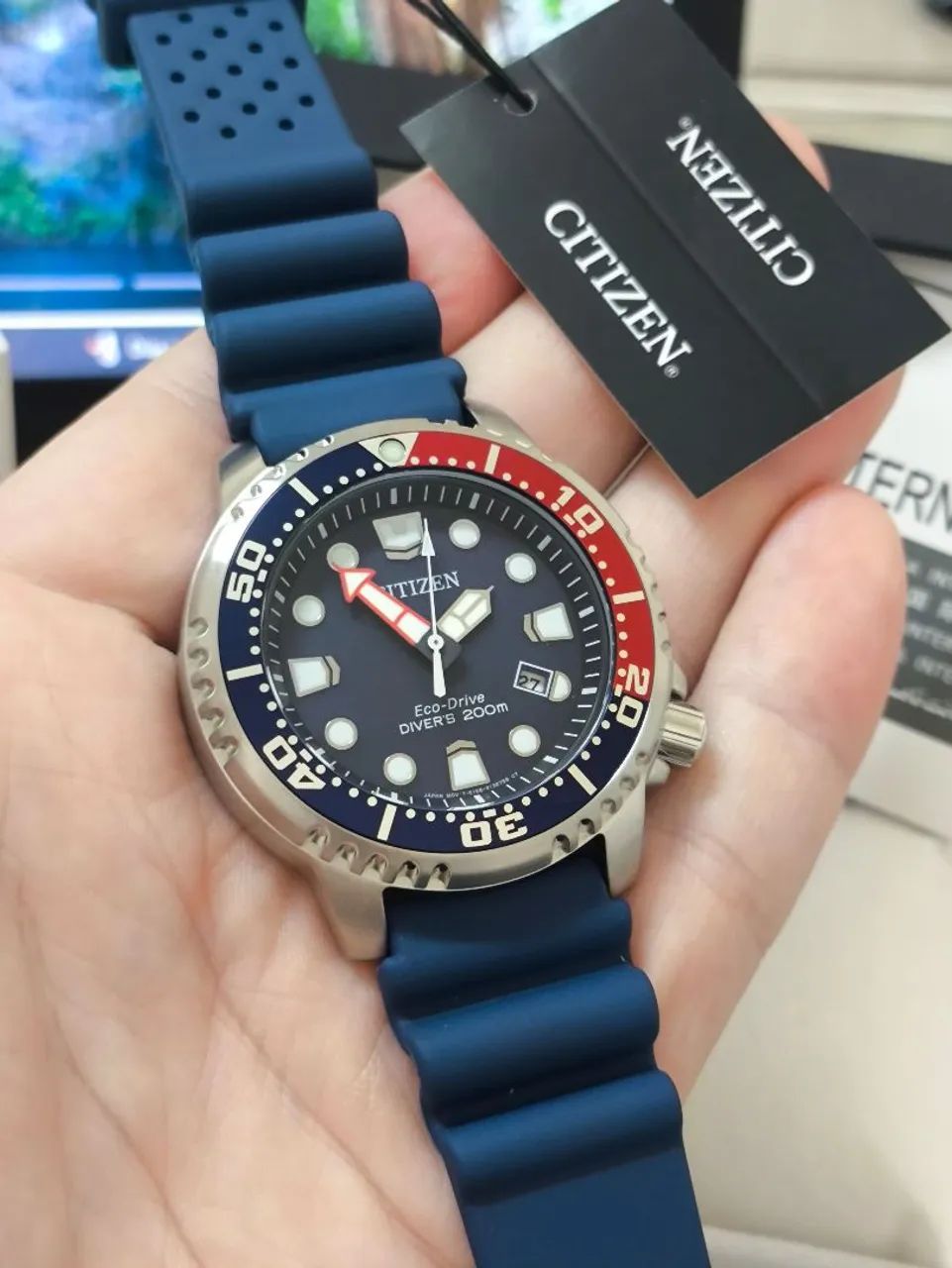 Relógio Citizen Promaster Diver Ecodrive Pepsi! - Foto 2