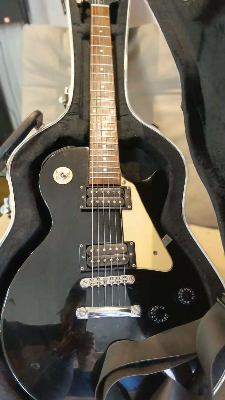 Guitarra Epiphone LP-100 com eletrica nova, regulada e revisada. - Foto 4