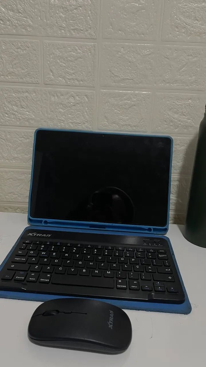NEGOCIÁVEL Tablet A9 + (A9 plus) 1 ano de uso + teclado e mouse - Foto 5