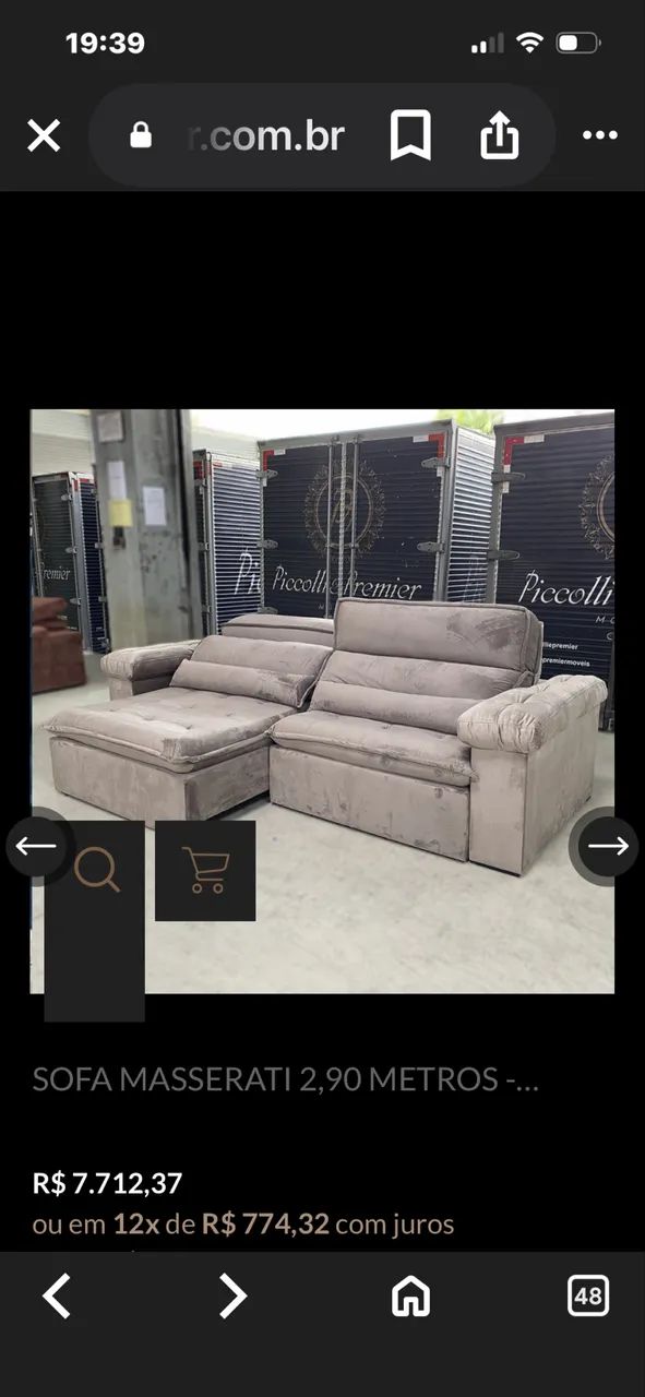 Sofá retrátil alto padrão  - Foto 4