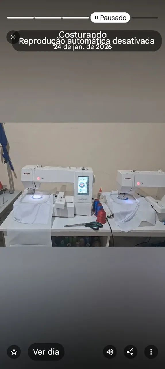 Máquina de bordar janome 