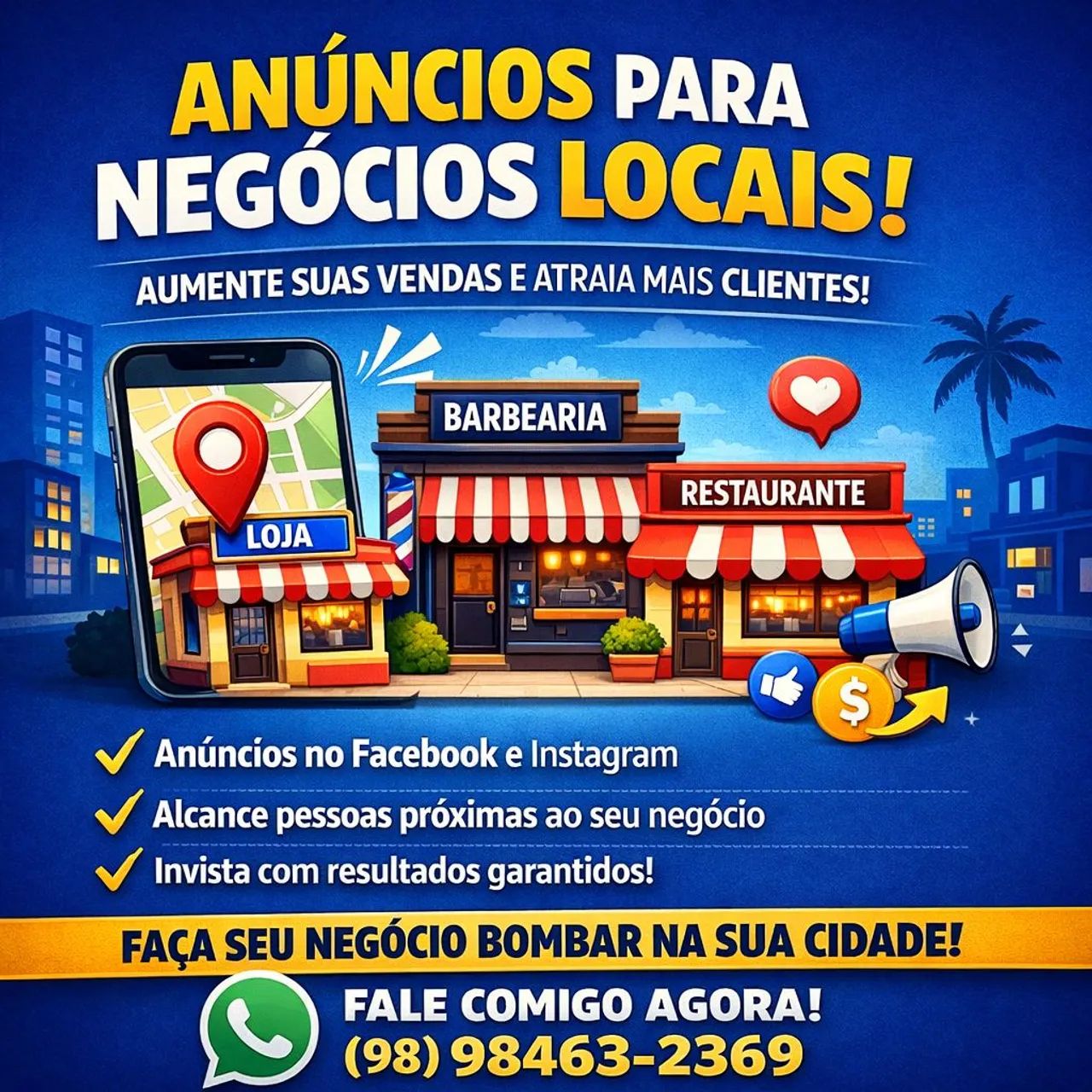 Anúncios para negócios locais 