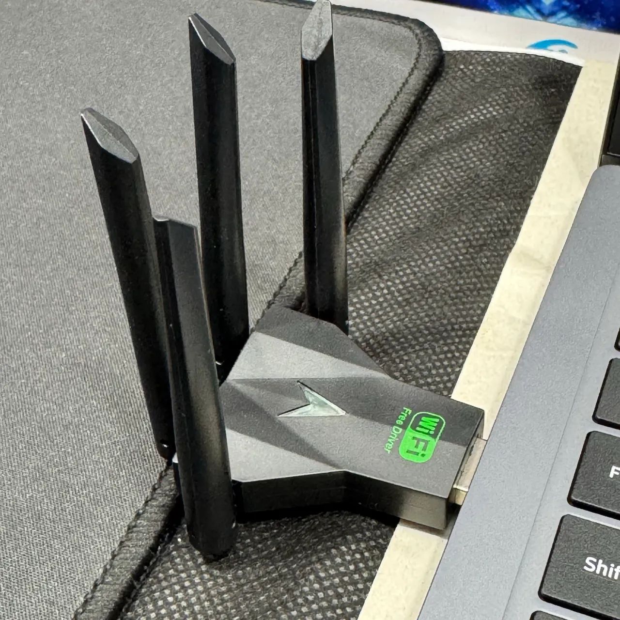 Adaptador receptor Wi-Fi dual Band 4 antenas para pc e notebook 