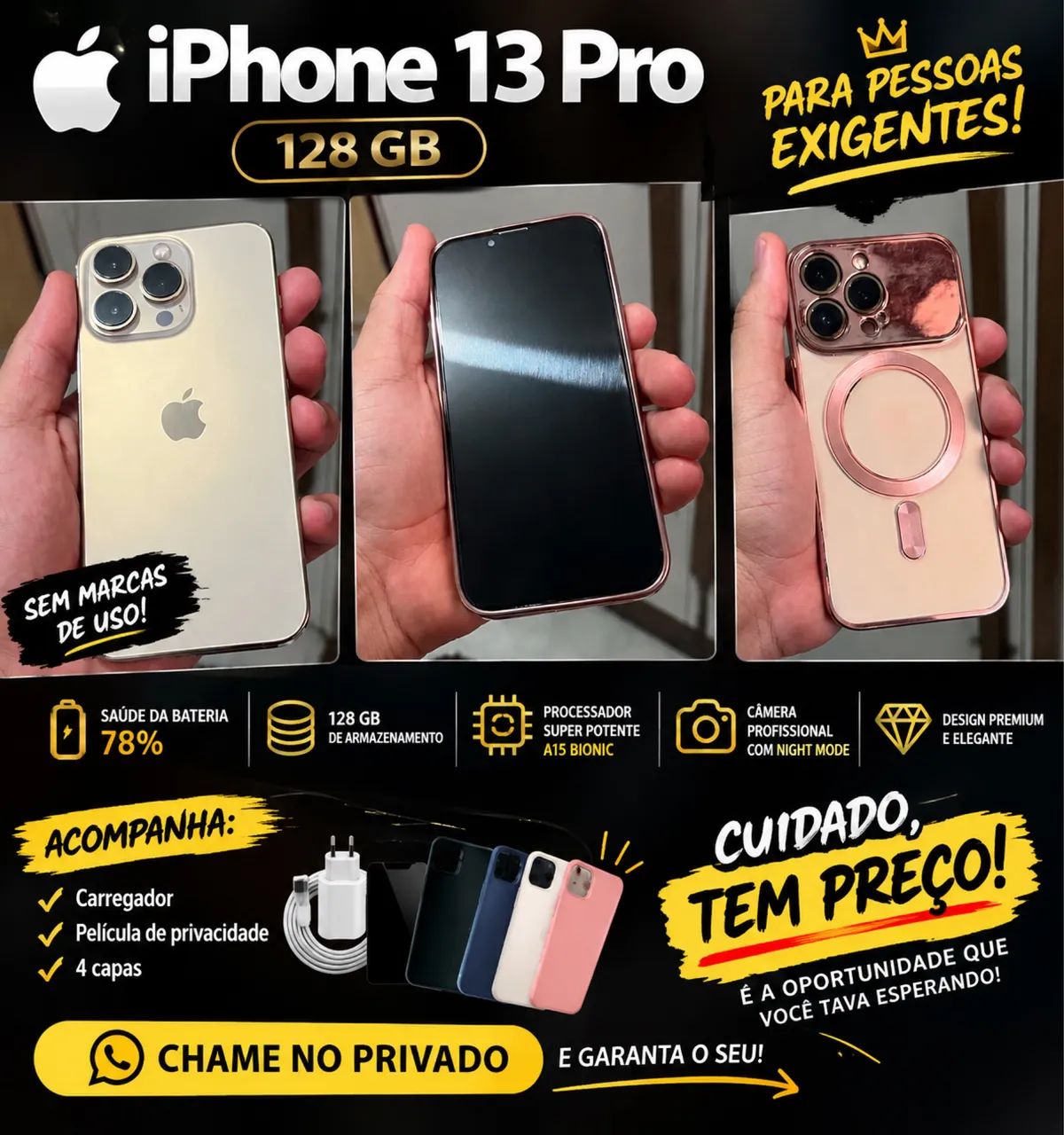 iPhone 13 pro 128gb - Foto 4