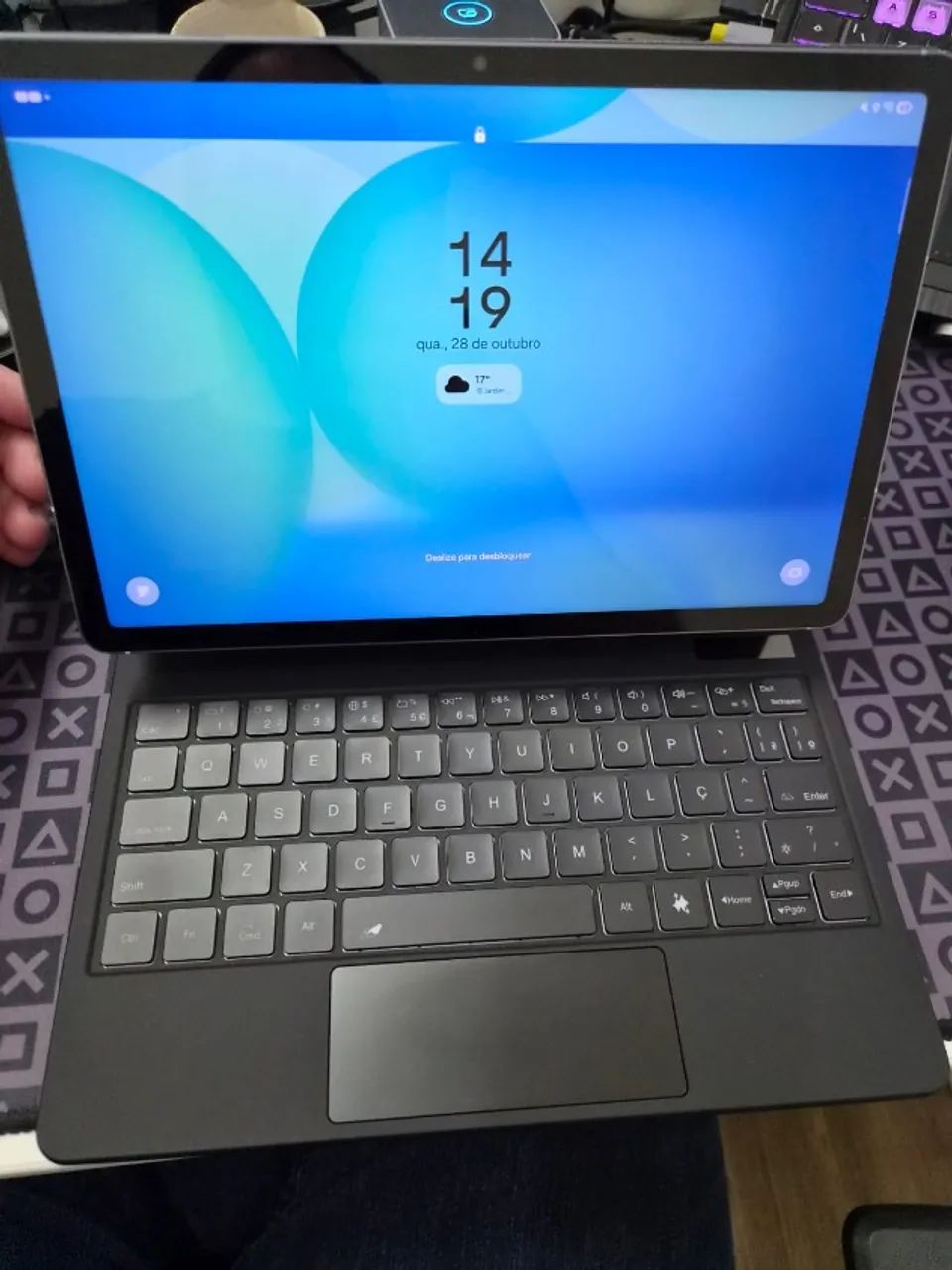 Galaxy tab S10 FE com case com teclado e capa original