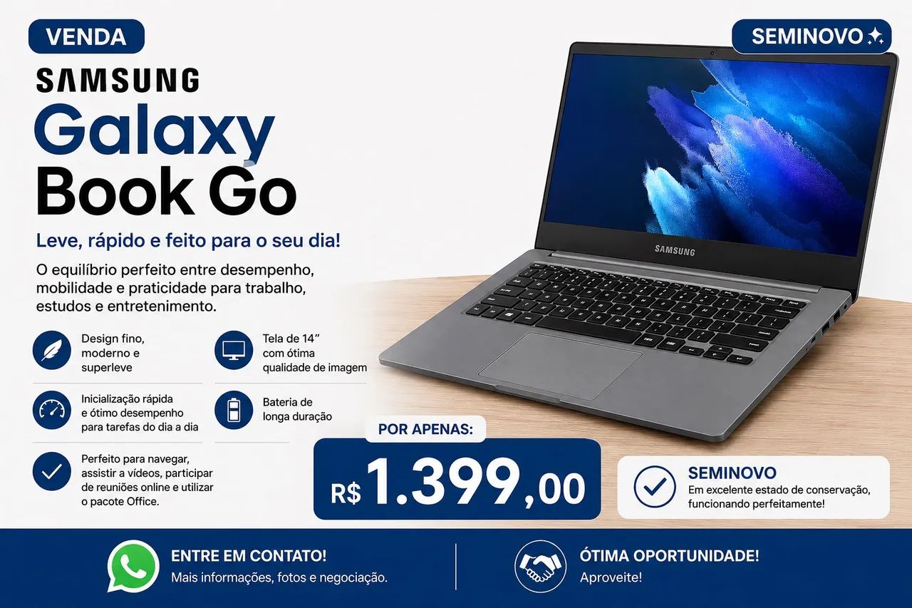 NOTBOOK SAMSUNG GALAXI BOOK GO