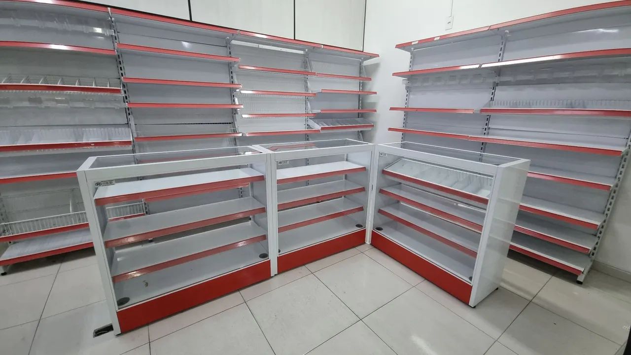 5 balcões semi-novos, tipo vitrine - Foto 3