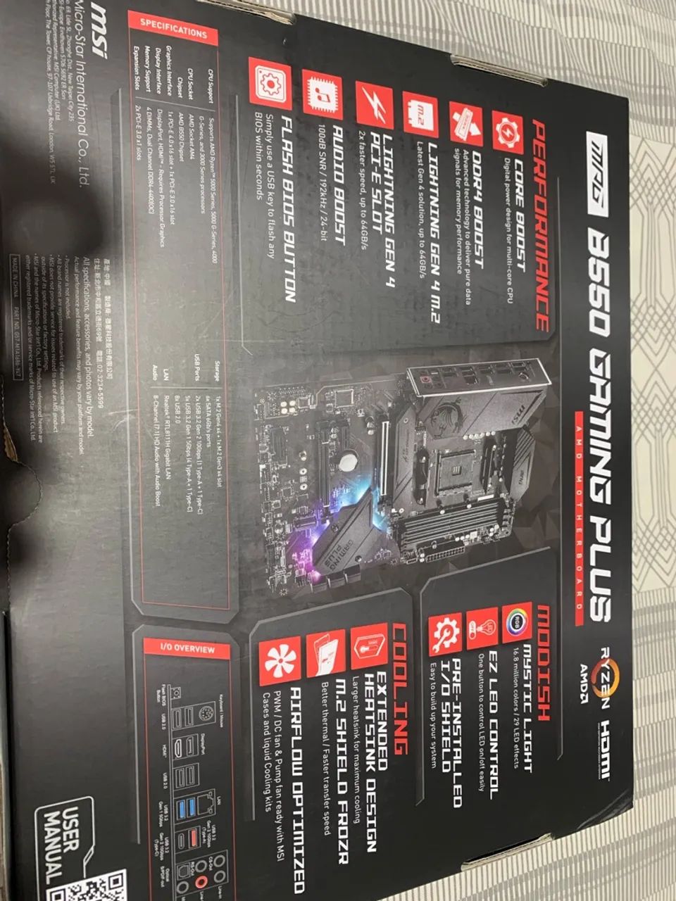 Placa mãe B550m MSI GAMING PLUS Am4 - Foto 2