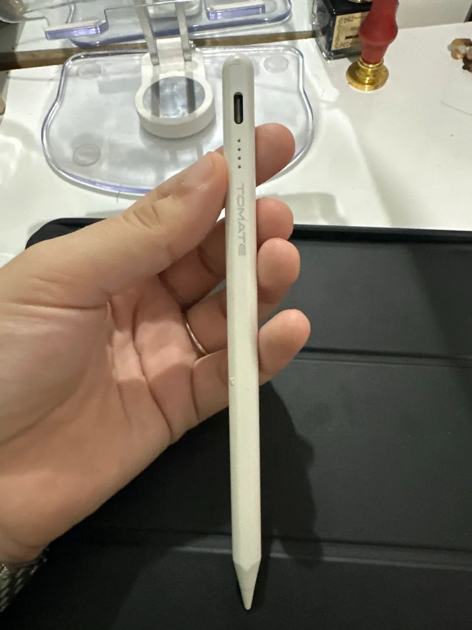 iPad 9ª geração de 256gb, com a Pencil e capinha, já vem com película  - Foto 4