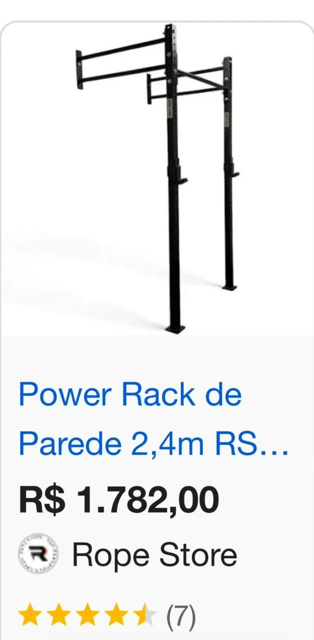 Rack de Parede 2,4 m agachamento etc
