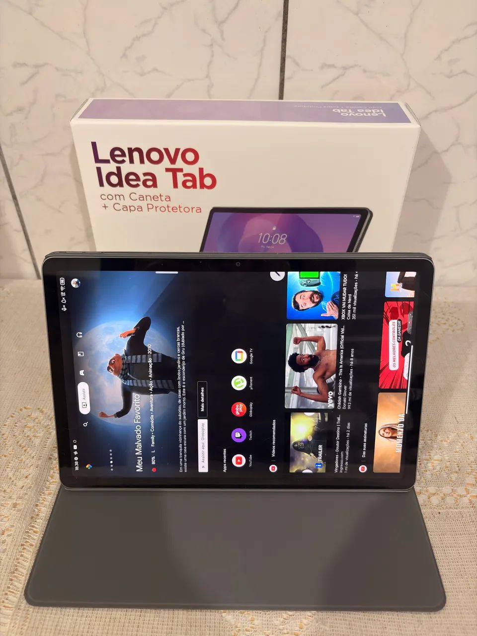 Tablet Lenovo Ideatab com capa e Pencil  - Foto 4