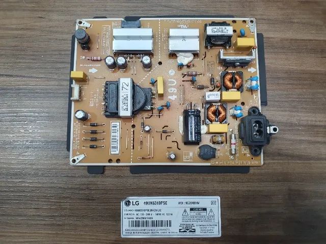 Placa da Fonte TV LG 49UK6310PSE (EAX67189201  1.6)