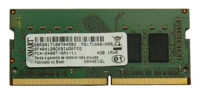 Memória RAM, DDR4, 4GB, 2400MHz, CL 17, Notebook - SMART - OEM