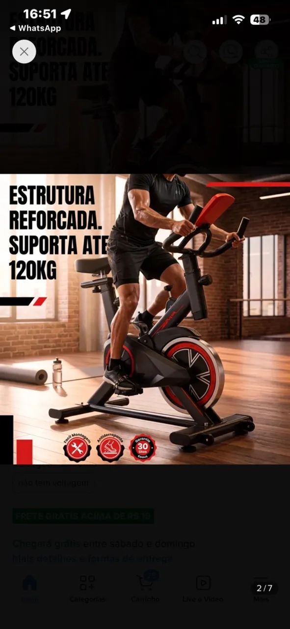 Bicicleta Ergométrica Spinng - Foto 5