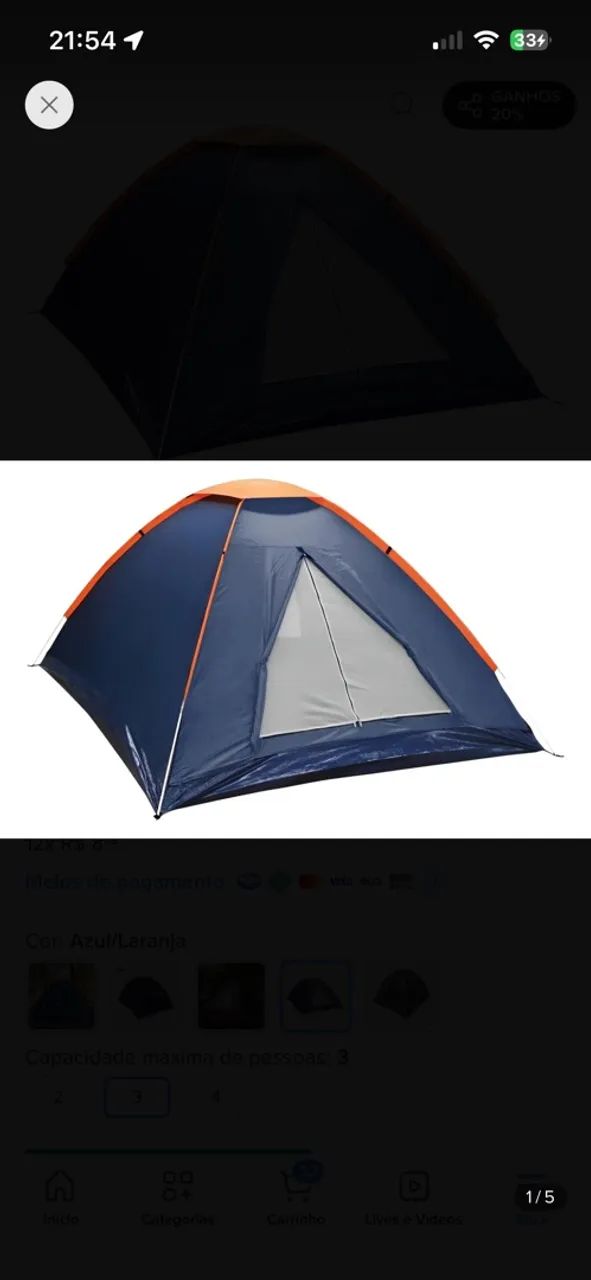 Barraca camping NTK Panda 3